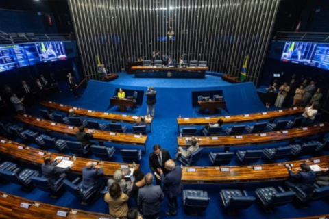 Senado aprova, sem contagem de votos, 'taxa das blusinhas'