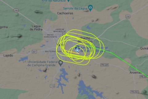 Avião dá dez voltas antes de pousar no aeroporto de Patos; confusão na pista teria sido motivo