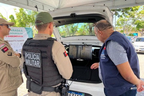 Saúde e Forças de Segurança da Paraíba realizam monitoramento com drone para identificar focos de dengue