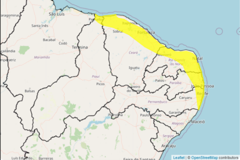 Inmet emite alerta amarelo de chuvas intensas para João Pessoa e mais 65 cidades da Paraíba