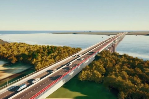 Obras da ‘Ponte do Futuro’ são iniciadas em Cabedelo; veja fotos