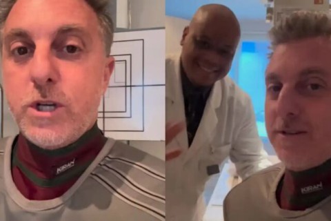 Luciano Huck cai de escada durante férias e vai parar no hospital