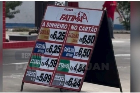 Absurdo: Patos é destaque negativo em relação ao preço da gasolina e valores na cidade já chegam a R$ 6,50; veja